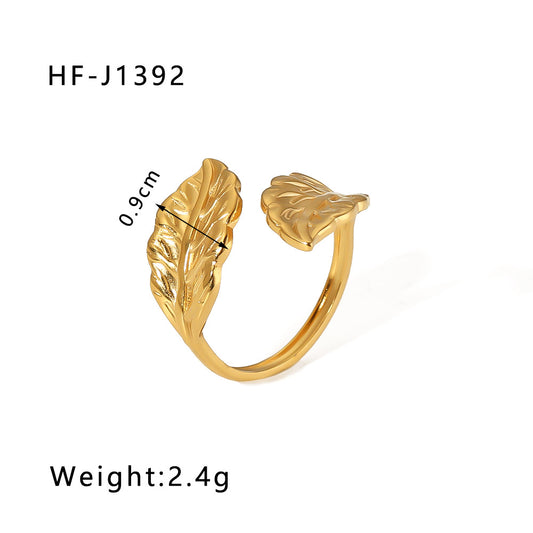 Double Leaf Ring