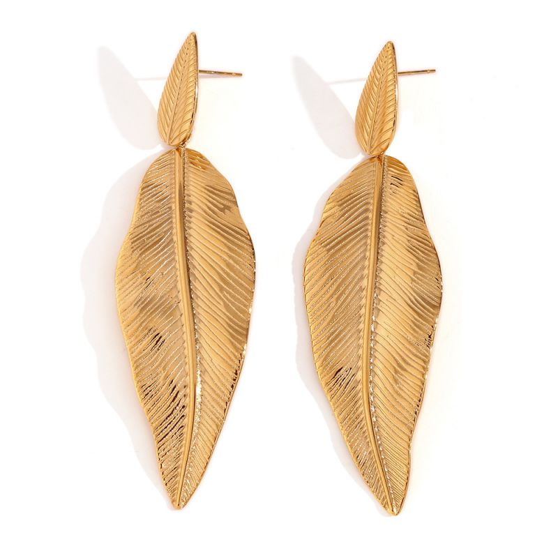 Feather Drop Earring