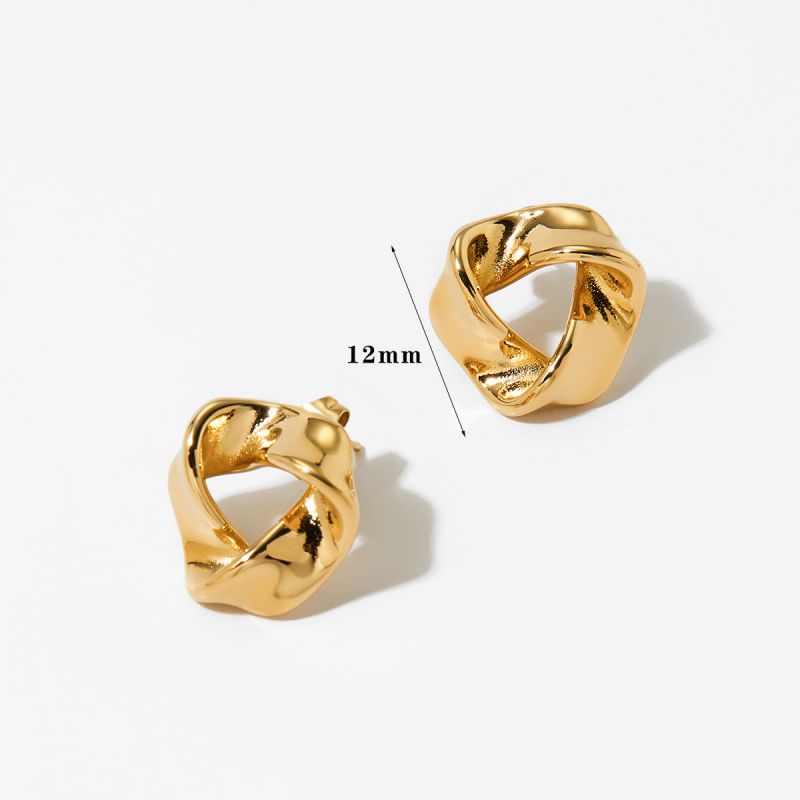 Twist Stud Earring