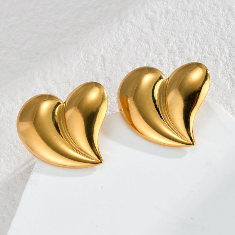 Heart Whisper Stud Earring