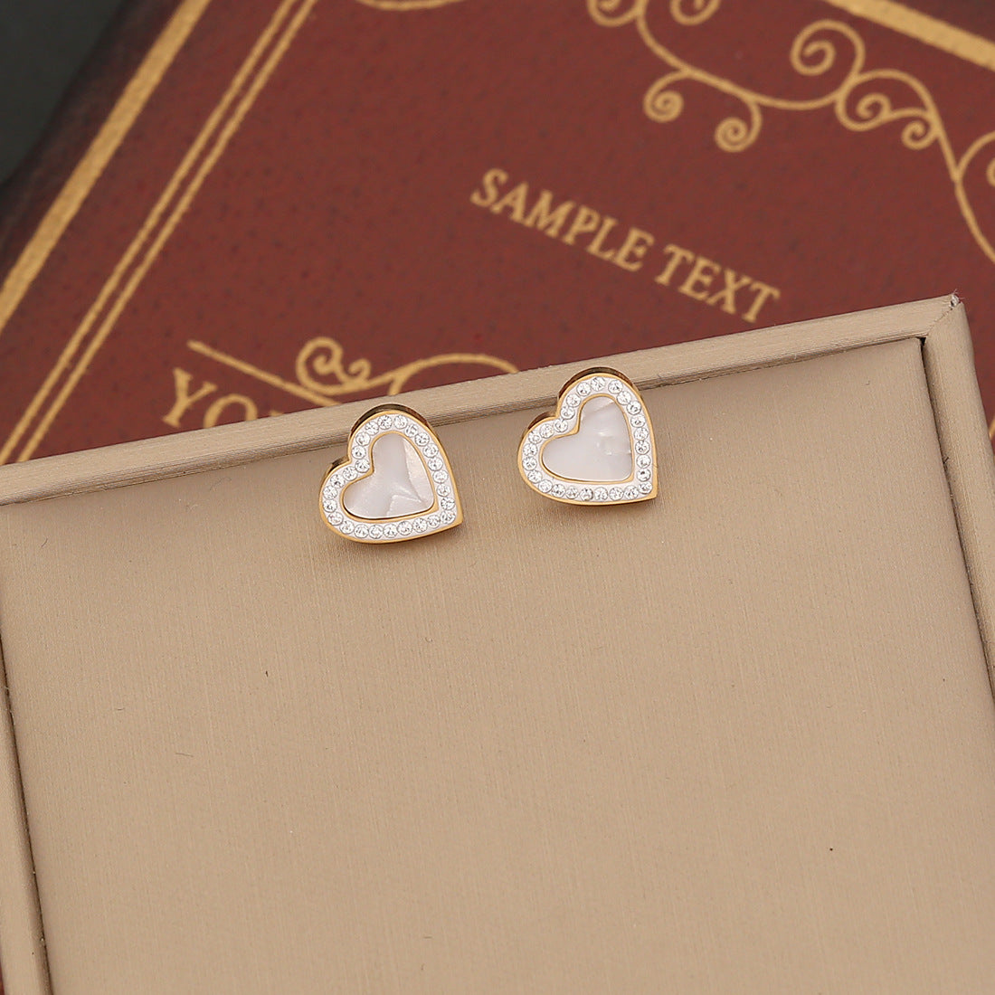 Radiant Heart Necklace Earring Set