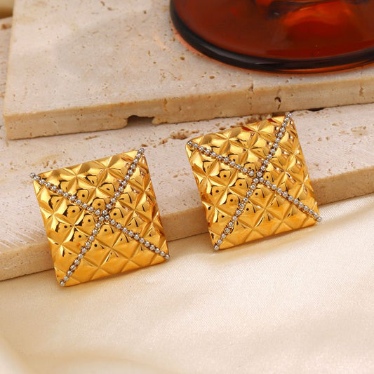 Square Stone Earring