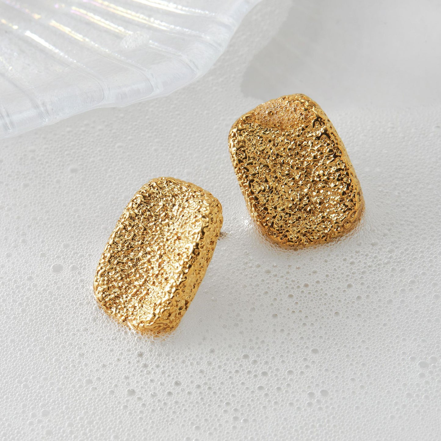 Textured Frosted Earring